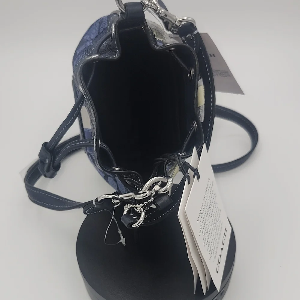 Coach Navy and Black Mini Bag - Picture 5 of 7